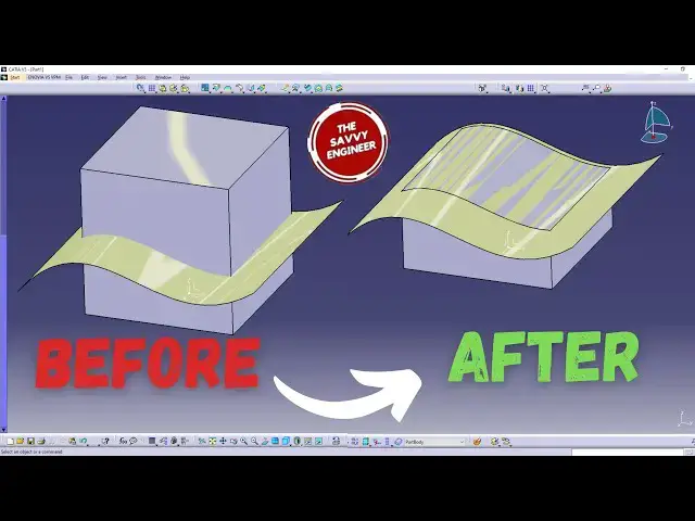 'Video thumbnail for CATIA | How to Cut a Solid with a Surface like a Pro (2025)'