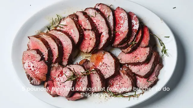 Video thumbnail for Beef tenderloin recipe
