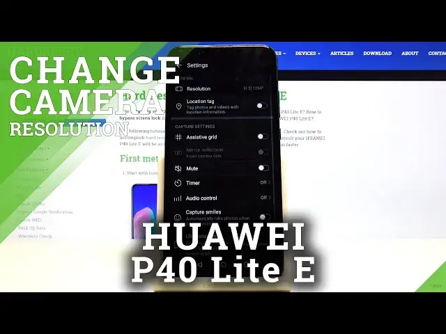 'Video thumbnail for How to Change Photo Resolution in Huawei P40 Lite E - Set Up Photo Quality'
