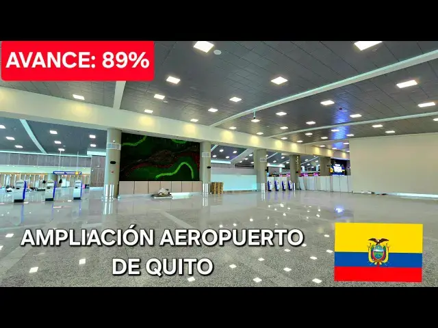 'Video thumbnail for ¡EXCLUSIVO! Recorrí la AMPLIACIÓN del Aeropuerto de QUITO (UIO) – Así será la terminal 😱'