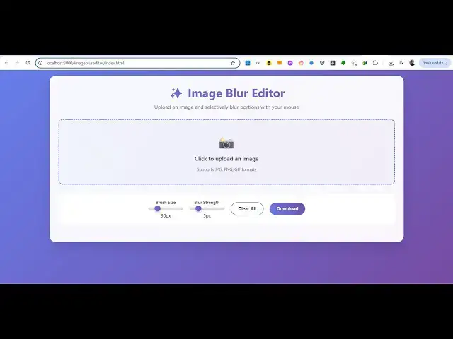 Video thumbnail for Build a Canva Image Blur Editor to Blur Images Using Magic Brush in Browser Using HTML & JavaScript