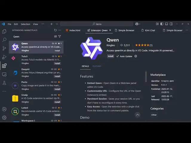 Video thumbnail for How to Integrate Qwen AI Coding Assistant in VS Code Full Tutorial
