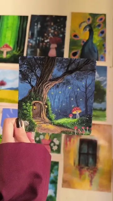 Video thumbnail for A fairy house painting