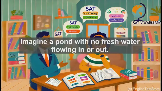 Video thumbnail for 5000 Must Know SAT Vocabulary - SAT Vocabulary: Understanding and Using 'Stagnant'