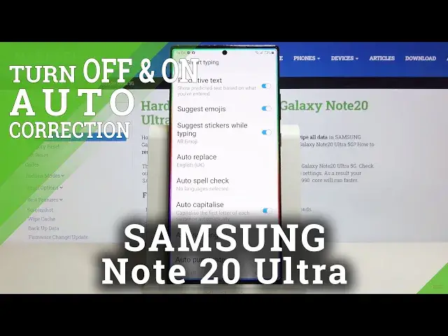 Video thumbnail for How to Turn Off / On Auto-Correction in SAMSUNG Galaxy Note 20 Ultra – Keyboard Settings