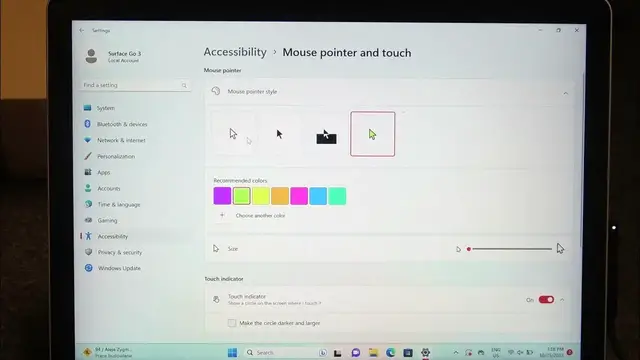 Video thumbnail for How to Customize Mouse Cursor on Microsoft Surface Go 3