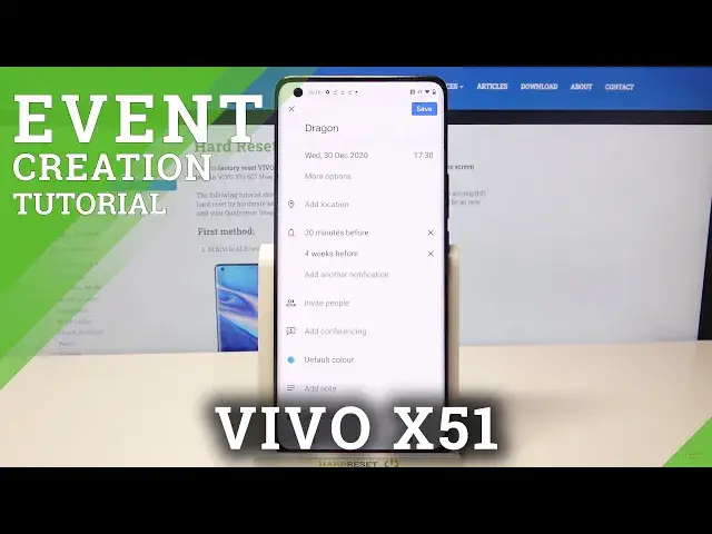 'Video thumbnail for How to Add Event to Calendar in VIVO X51 – Use Calendar'