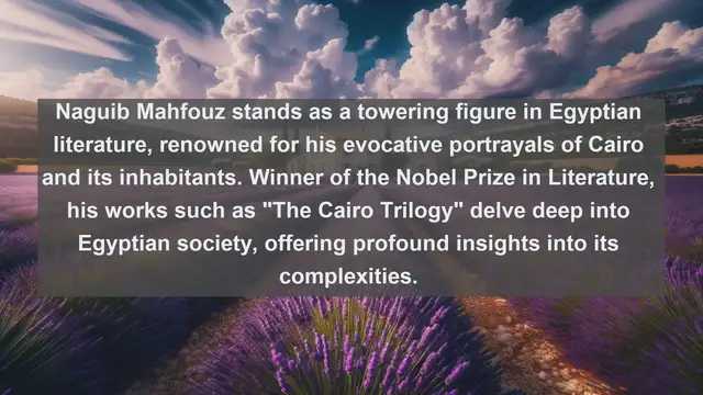 Video thumbnail for Exploring Literary Legacy: Top 10 Renowned Writers in Egypt