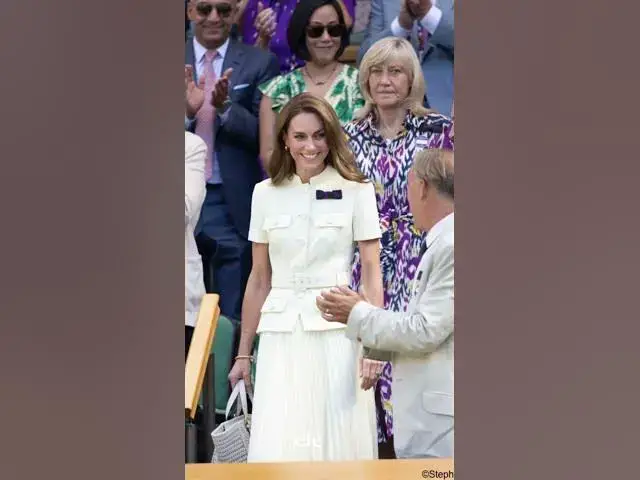 'Video thumbnail for The Princess of Wales at Wimbledon 2025 #royalstyle #royalfashion #wimbledon🎾 #princesskate #royal'