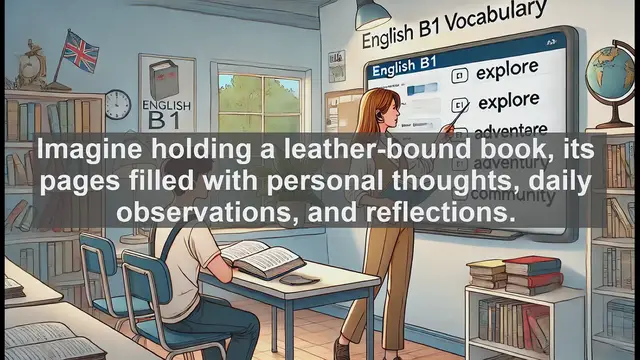 Video thumbnail for 2500 Must Know CEFR B1 Vocabulary - Understanding 'Journal': A Versatile Word in English