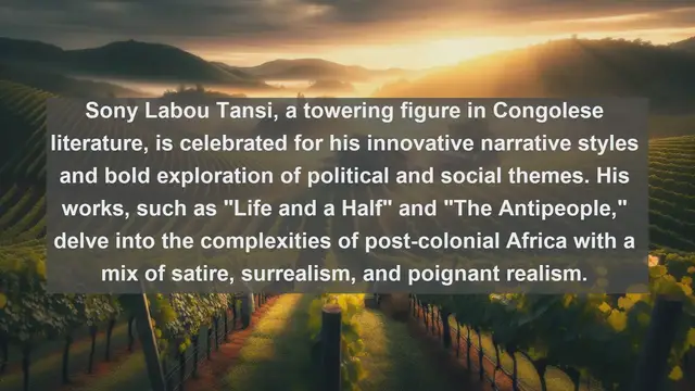 Video thumbnail for Exploring Congolese Literary Gems: Top 10 Famous Writers from Congo