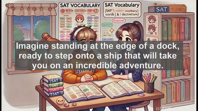 Video thumbnail for 5000 Must Know SAT Vocabulary - Embark: Exploring the Meaning and Usage of a Powerful Verb