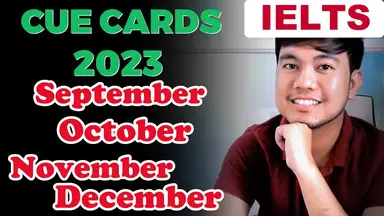 'Video thumbnail for LATEST CUE CARDS 2023 - IDEAS & VOCABULARY | September, October, November, December 2023'