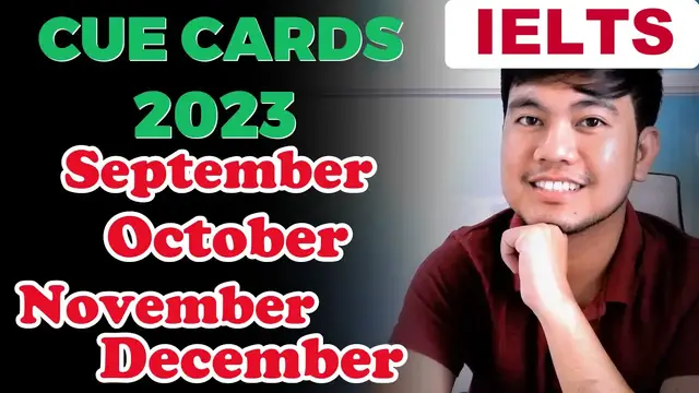 Video thumbnail for LATEST CUE CARDS 2023 - IDEAS & VOCABULARY | September, October, November, December 2023