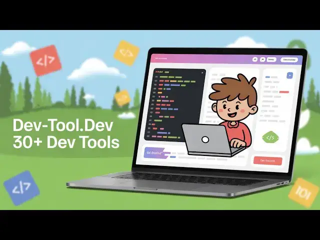 Video thumbnail for dev-tool.dev 30+ Dev Tools You Can Run Instantly—No Signup, Fully Free & Private!
