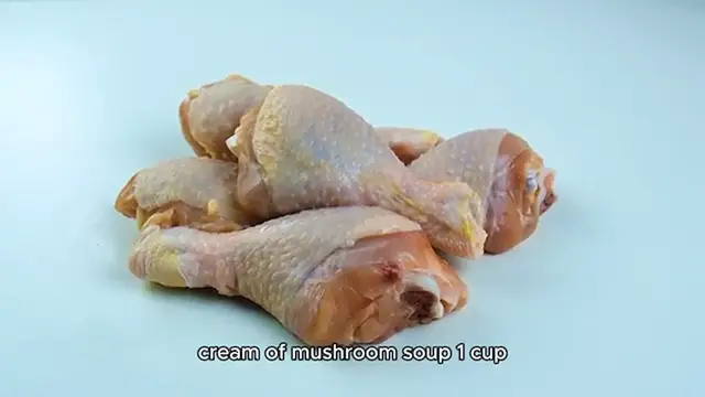 'Video thumbnail for Baked Chicken Legs with Cream of Mushroom'