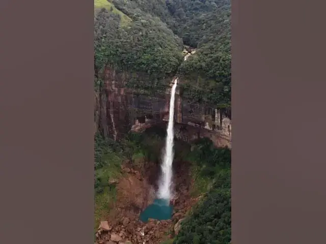 'Video thumbnail for Nohkalikai Waterfalls in Meghalaya #youtubeshorts #shorts #viral #shortvideo #meghalaya #ytshorts'