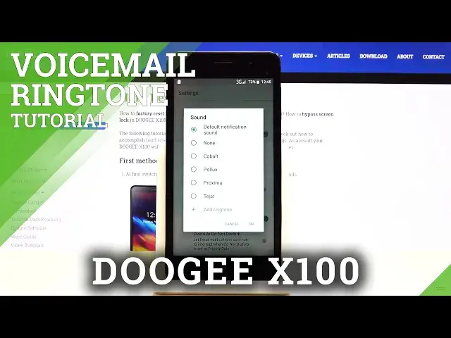 'Video thumbnail for Voicemail Customization in Doogee X100 - Change Voicemail Notification'