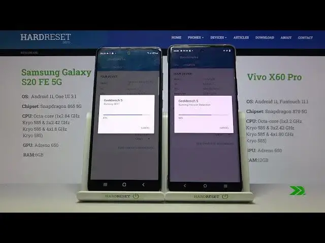 Video thumbnail for Samsung Galaxy S20 FE 5G vs Vivo X60 Pro - Benchmark by Geekbench 5 | GPU Vulkan