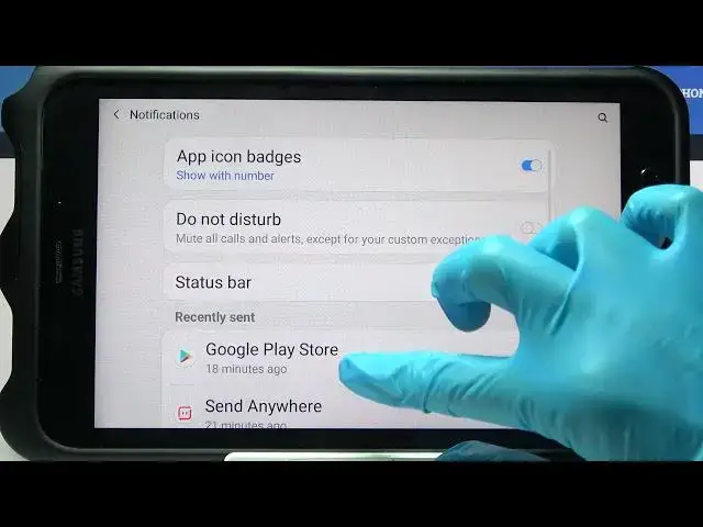 'Video thumbnail for How to Turn On/Off App Notifications on SAMSUNG Galaxy Tab Active 2 – Manage Notifications'