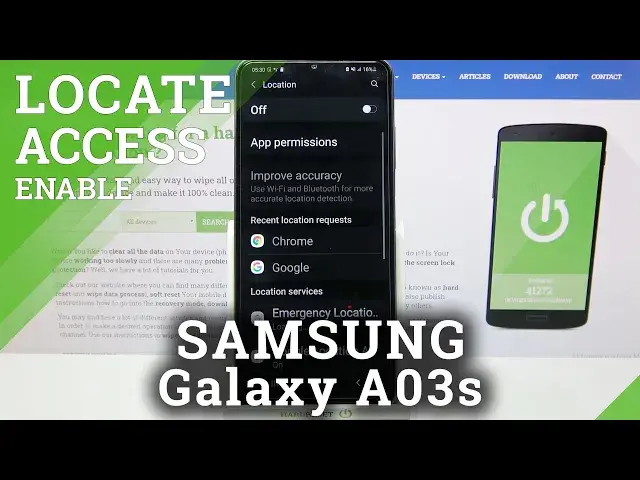 'Video thumbnail for How to Activate Location on SAMSUNG Galaxy A03S – Turn On Device Location'