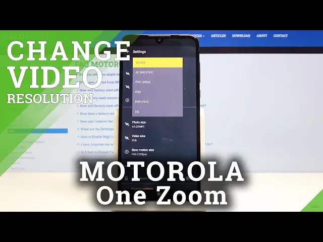 'Video thumbnail for How to Change Video Size in Motorola One Zoom - Set Up Video Resolution'