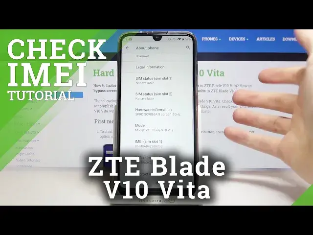 'Video thumbnail for How to Check IMEI and Serial Number in ZTE Blade V10 Vita – Find IMEI & SN'
