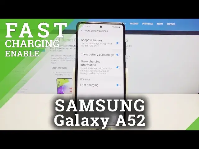 'Video thumbnail for How to Turn On Fast Charging on SAMSUNG Galaxy A52 – Activate Fast Charging'