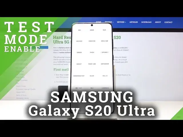 'Video thumbnail for TEST MODE in SAMSUNG Galaxy S20 Ultra – How to Open & Use Hardware Test'