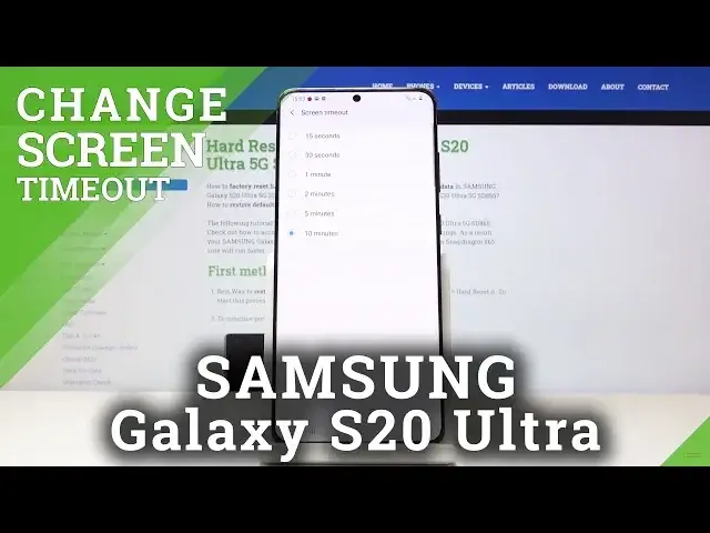 'Video thumbnail for How to Adjust Timeout Settings in Samsung Galaxy S20 Ultra – Change Screen Timeout'