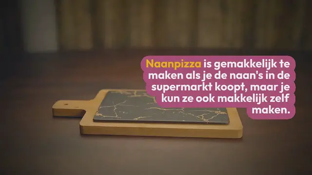 Video thumbnail for Homemade naan pizza with goat cheese