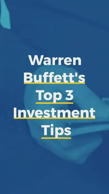 Video thumbnail for Warren Buffett's Top 3 Investment Tips