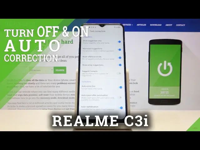 'Video thumbnail for How to Enable Word Auto Correction on REALME C3i – Text Correction Options'