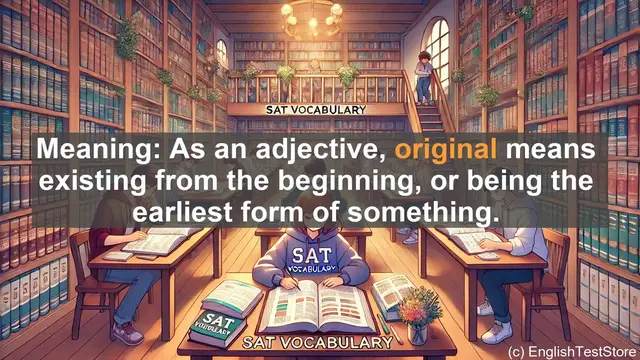 Video thumbnail for 5000 Must Know SAT Vocabulary - Understanding 'Original': SAT Vocabulary Lesson