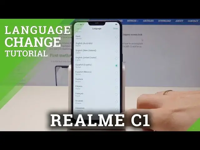 'Video thumbnail for How to Change Language in REALME C1 - Set Up Region'