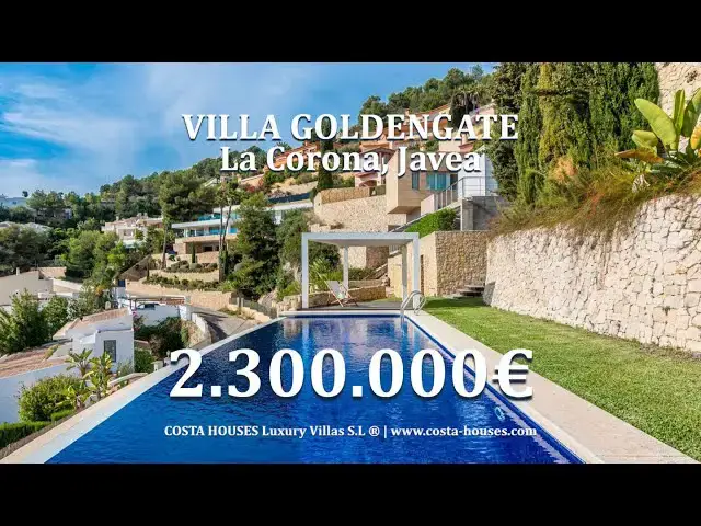 Video thumbnail for 2.3 M/€ Inside of VIlla GOLDENGATE - SEA VIEWS Modern VILLA in Javea | GOLDEN MILE Costa Blanca