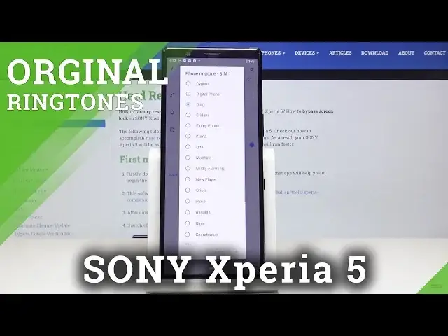 Video thumbnail for SONY Xperia 5 Ringtone List