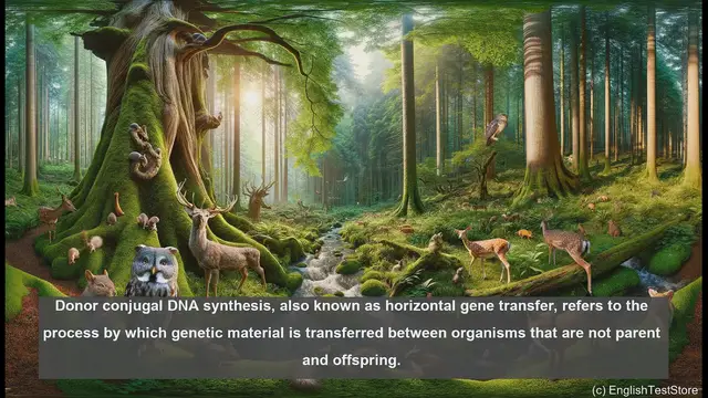 Video thumbnail for Donor conjugal DNA synthesis in biology - meaning, definition and examples