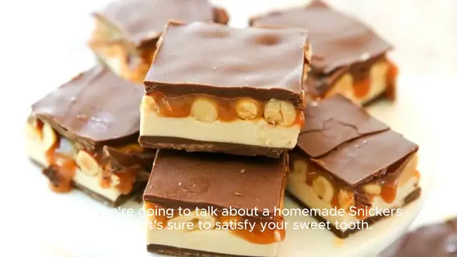 Video thumbnail for Homemade Snickers recipe