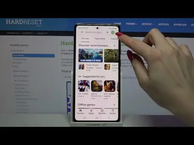'Video thumbnail for How to Another Google Account to Google Play Store on SAMSUNG Galaxy A72 – Add Account to Play Store'