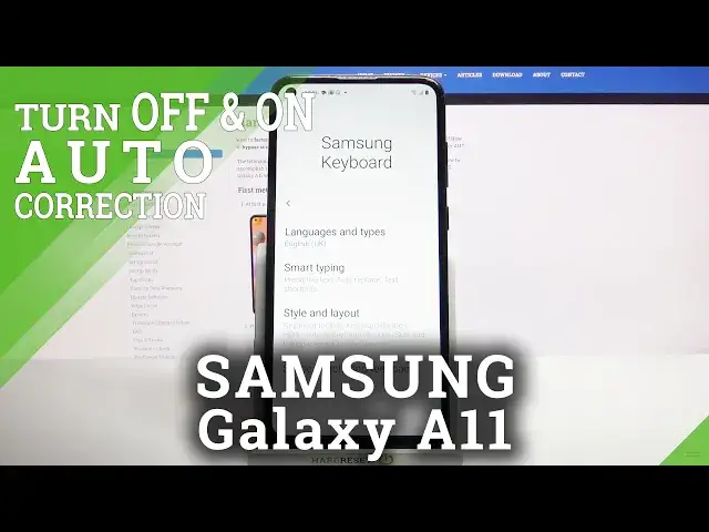 'Video thumbnail for SAMSUNG Galaxy A11 – Customize Keyboard & Turn On Text Correction Features'