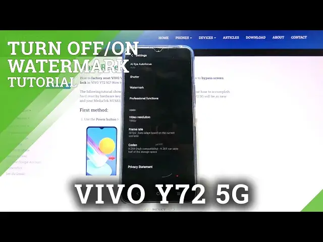 'Video thumbnail for How to Manage Camera Watermark in VIVO Y72 5G – Find Watermark Options'