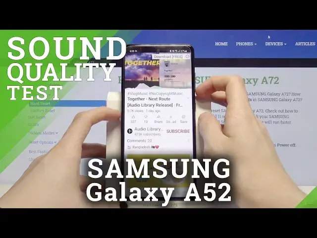 'Video thumbnail for Speaker Sound Quality Test on SAMSUNG Galaxy A52 – Sound Quality Test'