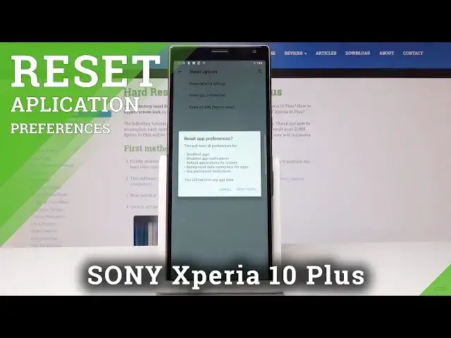 'Video thumbnail for How to Reset App Preferences on Sony Xperia 10 Plus - Restore Default App Settings'
