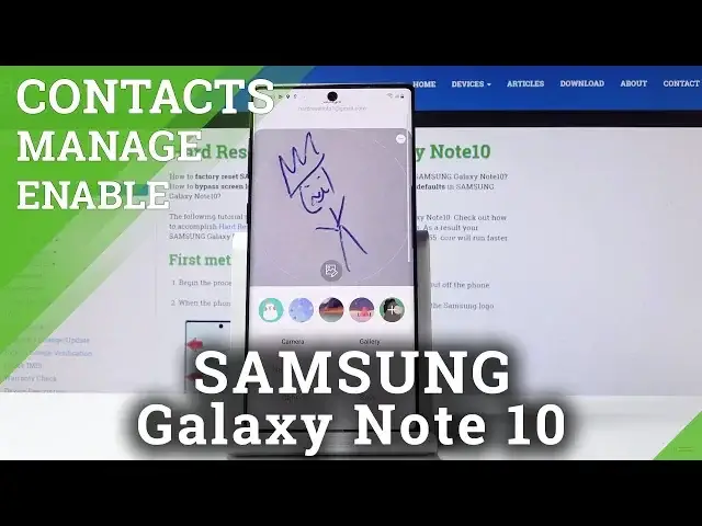 Video thumbnail for How to Add Contact Photo in SAMSUNG Galaxy Note 10 - Personalize Profile