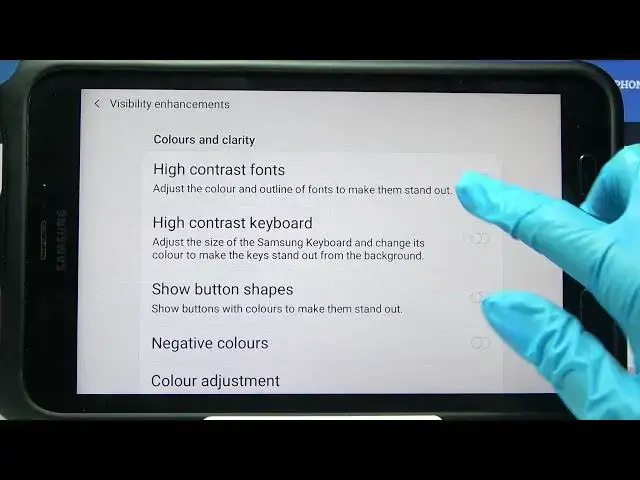 Video thumbnail for How to Turn On/Off High Contrast Text in SAMSUNG Galaxy Tab Active 2 – Text Visibility
