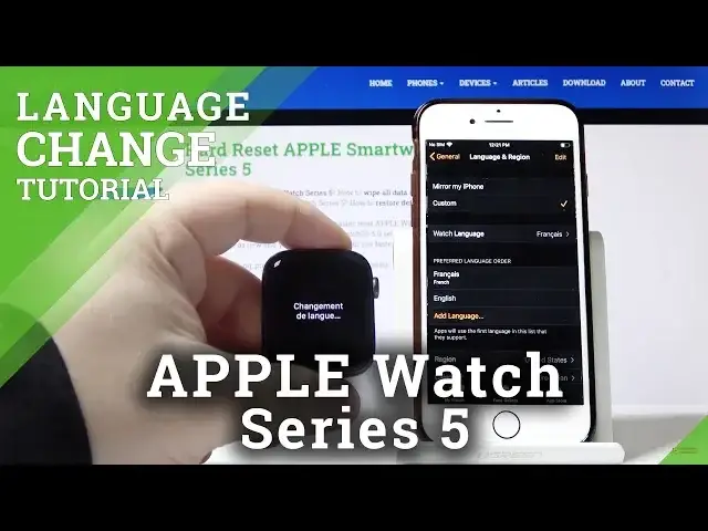 'Video thumbnail for How to Change Language on APPLE Watch Series 5 – Update Language Settings'