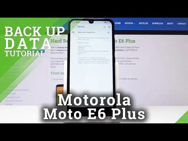 Video thumbnail for How to Set Up Google Backup in Motorola Moto E6 Plus - Google Account Backup Settings