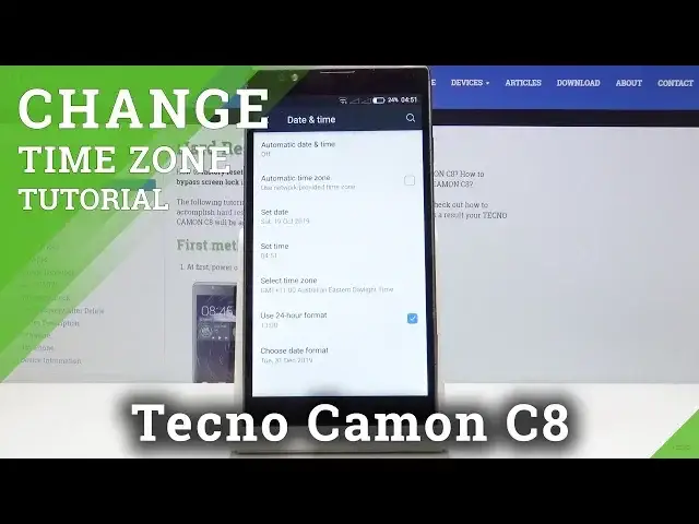 'Video thumbnail for How to Set Currently Time & Date in Tecno Camon C8 - Date & Time Settings'