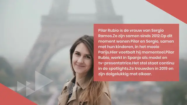 Video thumbnail for Pilar Rubio de vrouw van Sergio Ramos:
